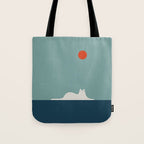 Cat Landscape 95 Tote Bag Gallery Image 1