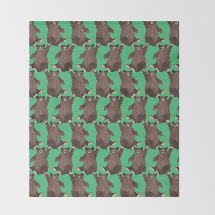 Hello Bear Throw Blanket Gallery Image 2