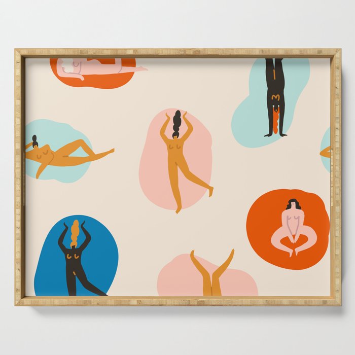 Hey, girls! Serving Tray Gallery Image 1