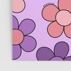 Groovy Flowers Print in Purple Poster Gallery Image 3