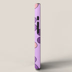 Groovy Flowers Print in Purple iPhone Case Gallery Image 2