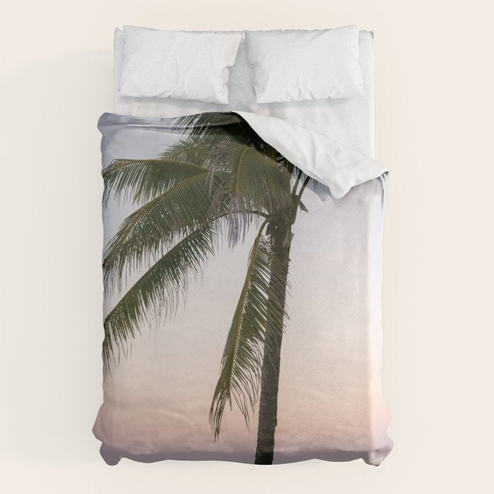 Costa Rica | The pastel palm tree  Duvet Cover Gallery Image 1
