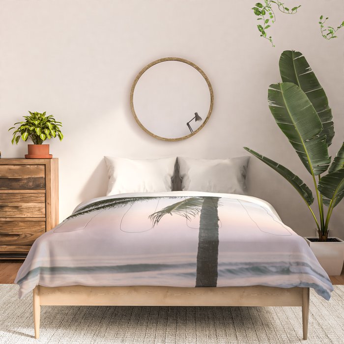 Costa Rica | The pastel palm tree  Comforter Gallery Image 3
