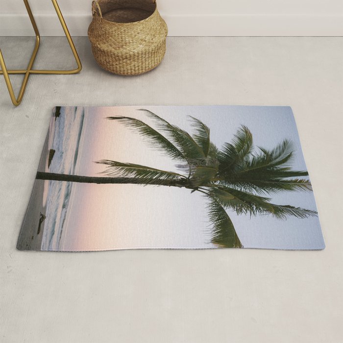 Costa Rica | The pastel palm tree  Rug Gallery Image 1
