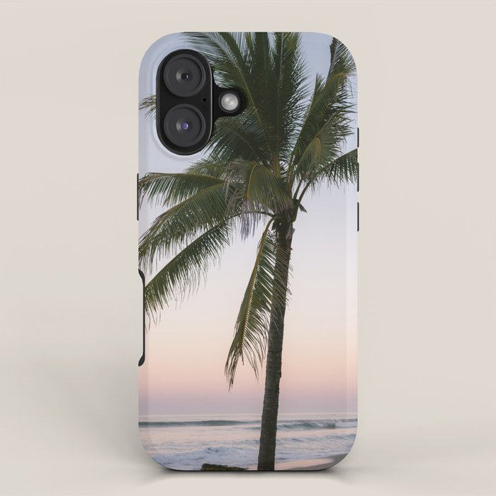 Costa Rica | The pastel palm tree  iPhone Case Gallery Image 1