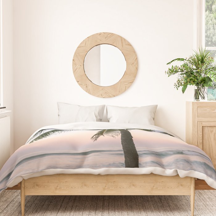 Costa Rica | The pastel palm tree  Duvet Cover Gallery Image 3