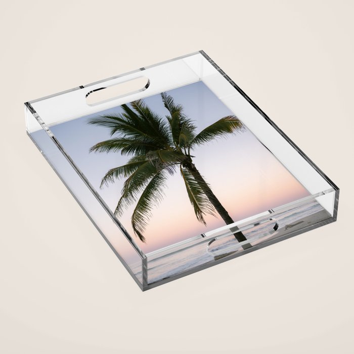 Costa Rica | The pastel palm tree  Acrylic Tray Gallery Image 1