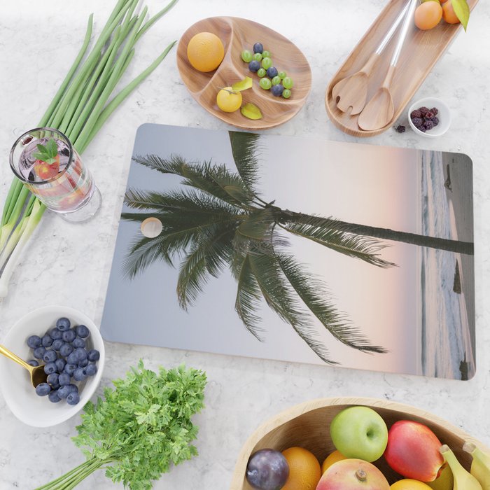 Costa Rica | The pastel palm tree  Cutting Board Gallery Image 2