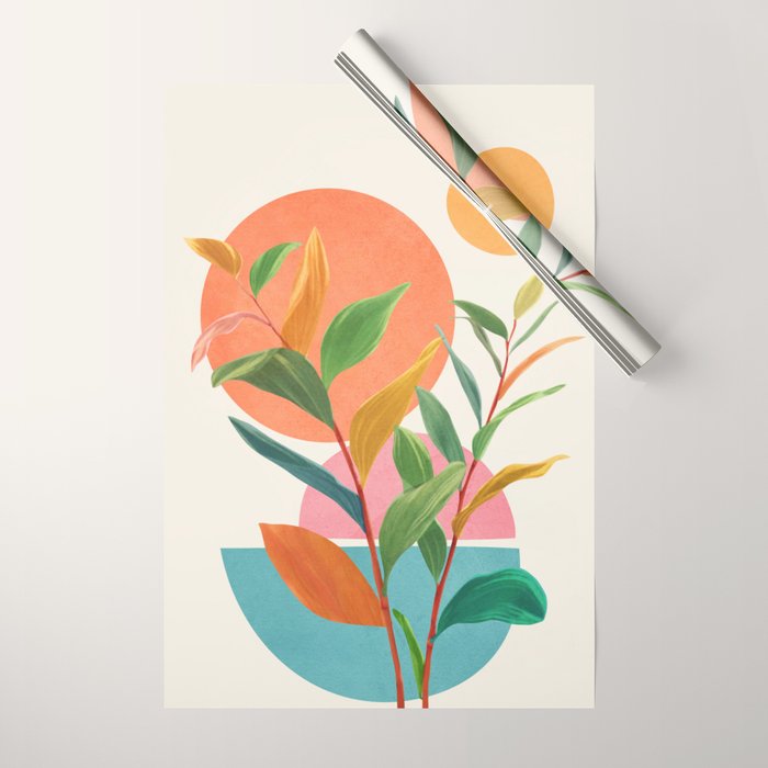 Colorful Branching Out 11 Wrapping Paper Gallery Image 1