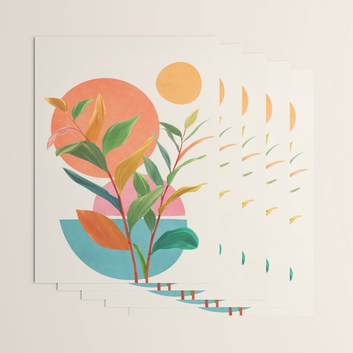 Colorful Branching Out 11 Wrapping Paper Gallery Image 3