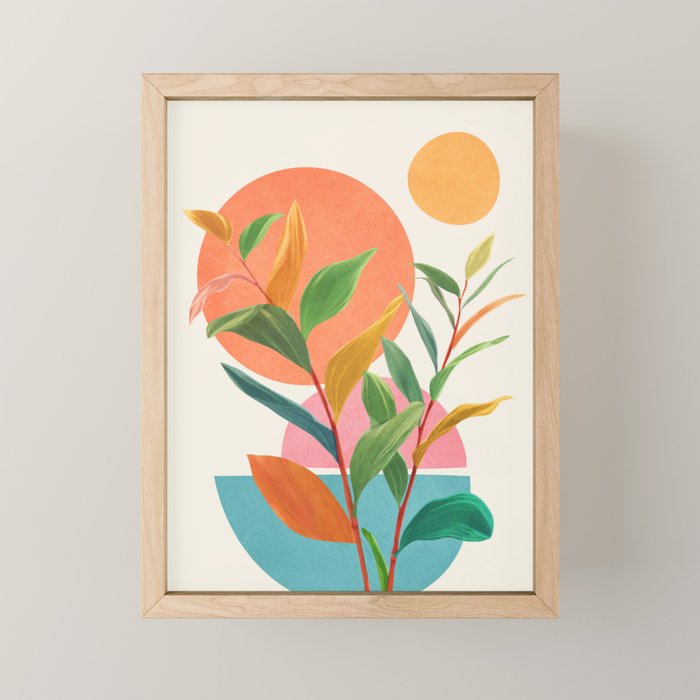 Colorful Branching Out 11 Mini Art Print Gallery Image 1