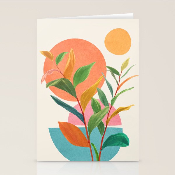 Colorful Branching Out 11 Stationery Card Gallery Image 1