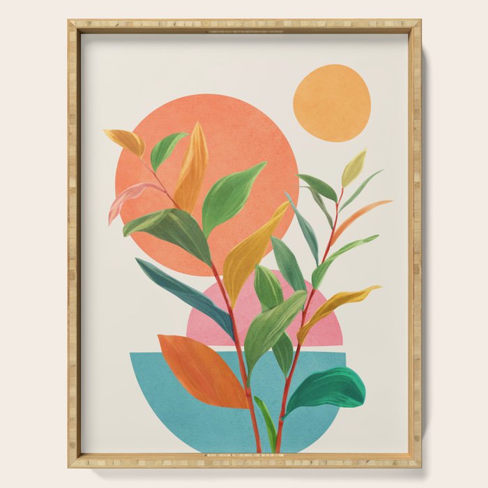 Colorful Branching Out 11 Serving Tray Gallery Image 1