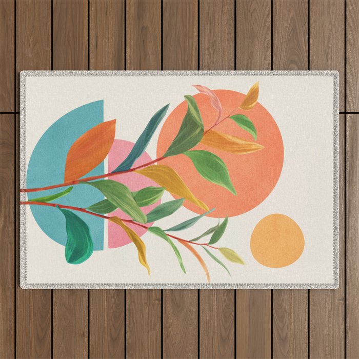 Colorful Branching Out 11 Outdoor Rug Gallery Image 1