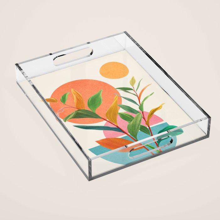 Colorful Branching Out 11 Acrylic Tray Gallery Image 1