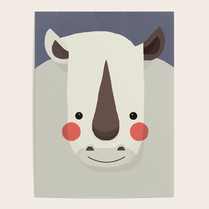 Rhinoceros, Animal Portrait Poster Gallery Image 4
