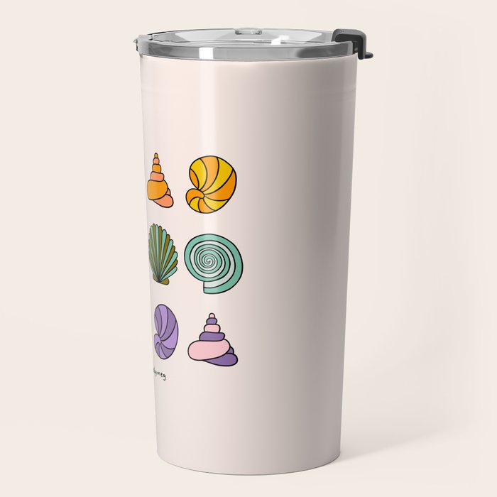 Rainbow Seashells Travel Mug Gallery Image 2