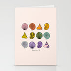Rainbow Seashells Stationery Card Gallery Image 2
