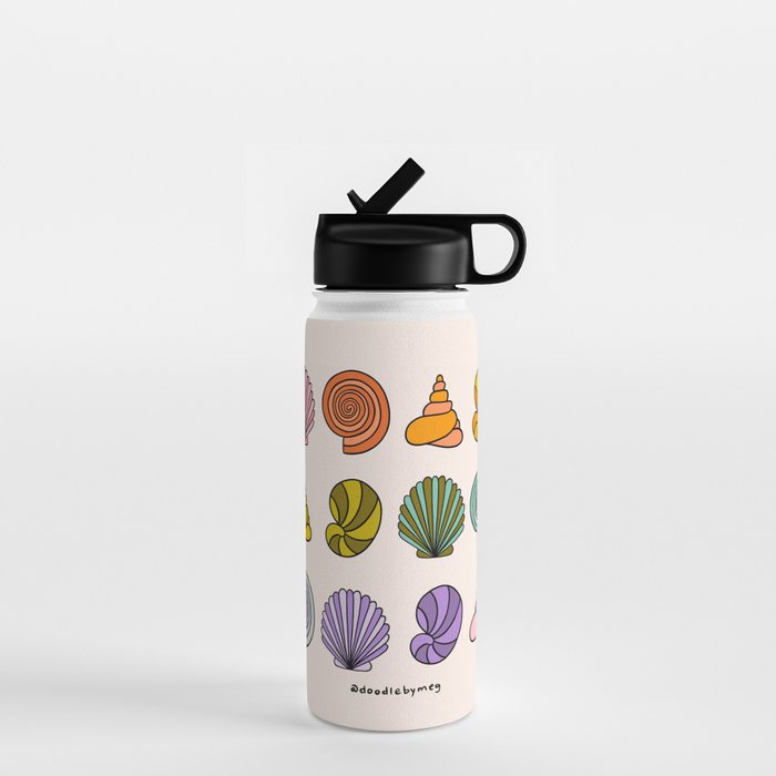 Rainbow Seashells Water Bottle Gallery Image 1