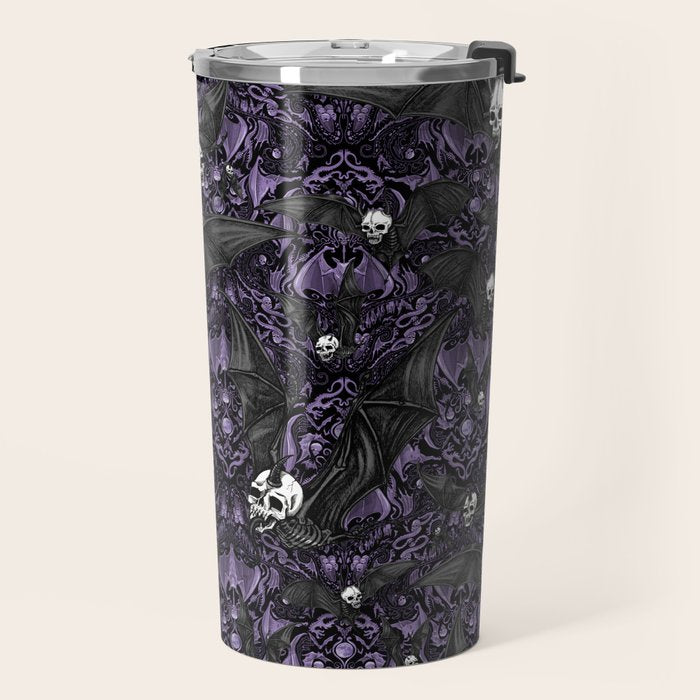 Skelebats - Royal Purple Travel Mug Gallery Image 2