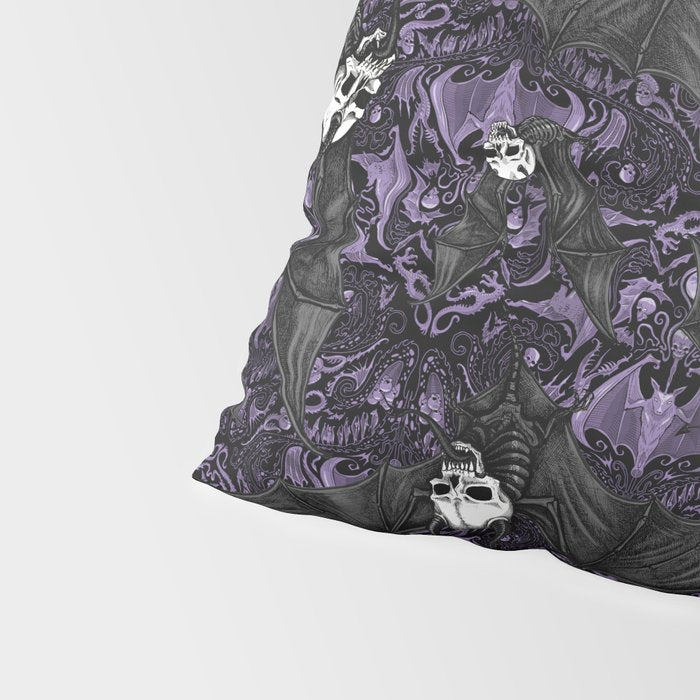Skelebats - Royal Purple Pillow Sham Gallery Image 4