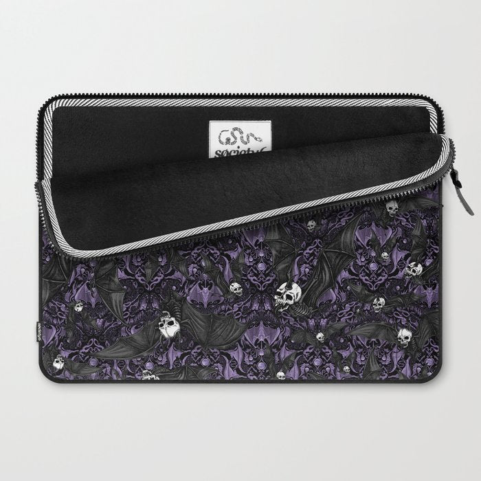 Skelebats - Royal Purple Laptop Sleeve Gallery Image 2