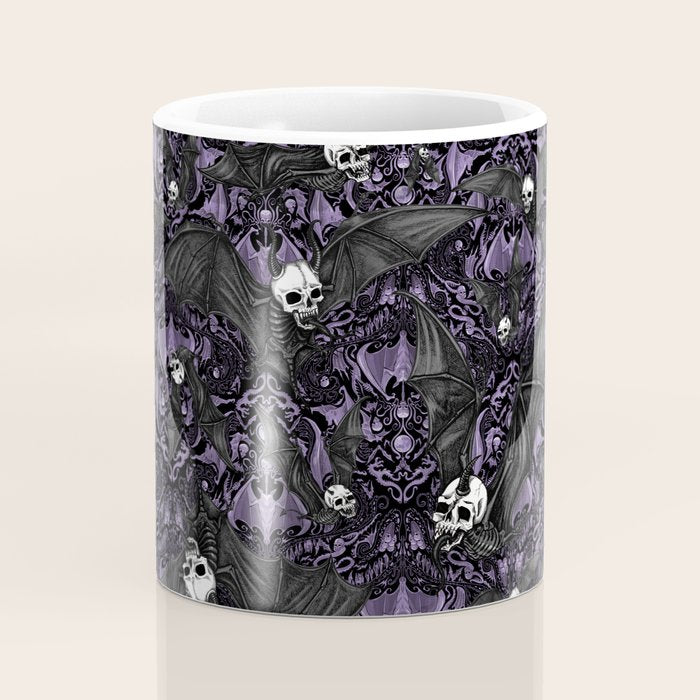 Skelebats - Royal Purple Coffee Mug Gallery Image 4