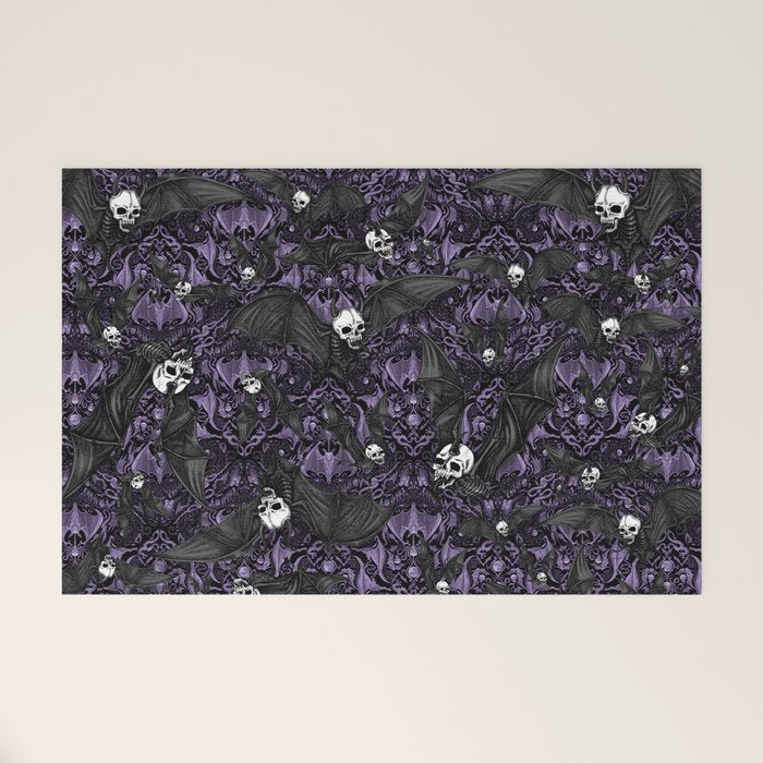 Skelebats - Royal Purple Welcome Mat Gallery Image 1