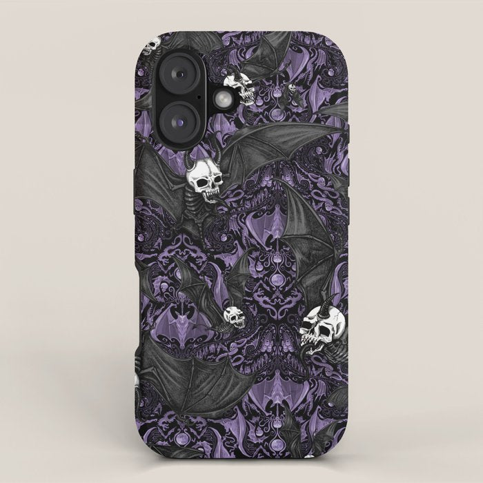 Skelebats - Royal Purple iPhone Case Gallery Image 1