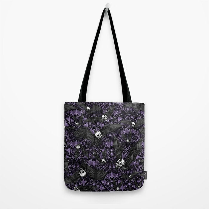 Skelebats - Royal Purple Tote Bag Gallery Image 2