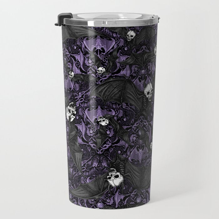 Skelebats - Royal Purple Travel Mug Gallery Image 3