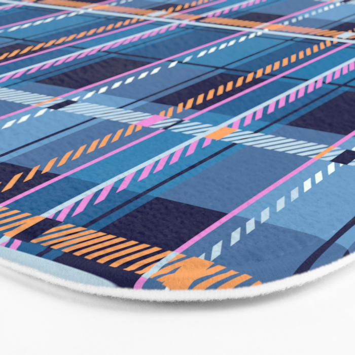 Tartan Motif Style B Bath Mat Gallery Image 3