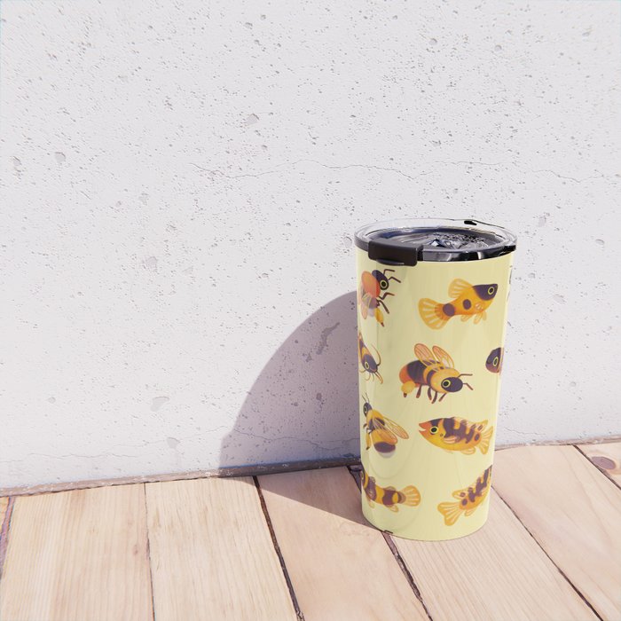 Bumblebee and fish Travel Mug Gallery Image 4