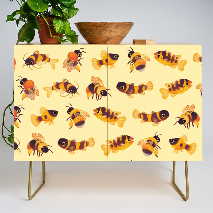 Bumblebee and fish Credenza Gallery Image 1
