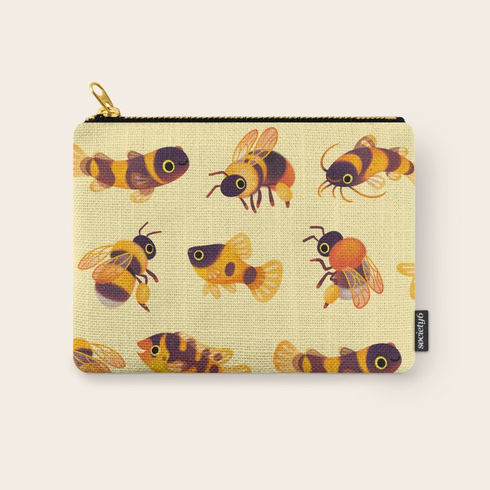 Bumblebee and fish Carry All Pouch Gallery Image 1