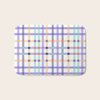 Vibrant Plaid Fusion A Bath Mat Gallery Image 1