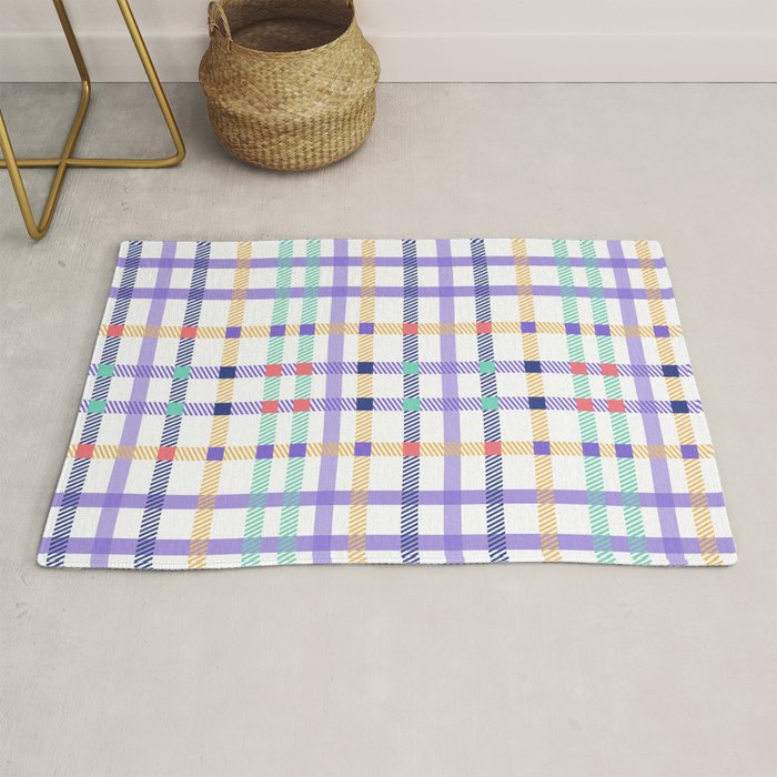 Vibrant Plaid Fusion A Rug Gallery Image 1