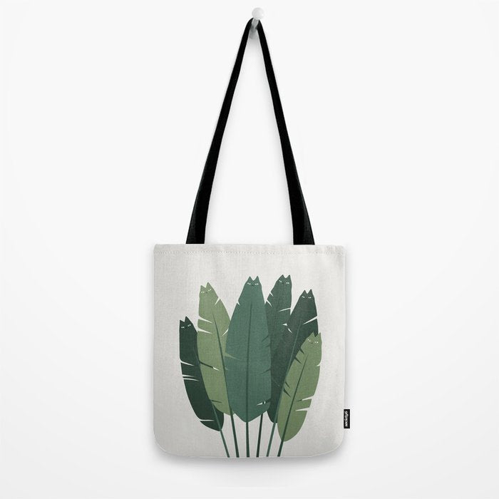 Cat and Plant 18 Tote Bag Gallery Image 2