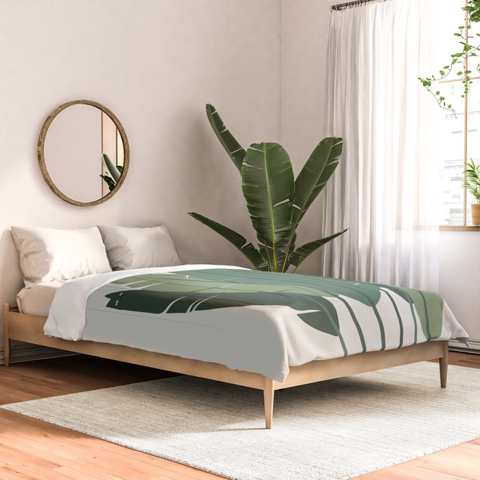 Cat and Plant 18 Comforter Gallery Image 2