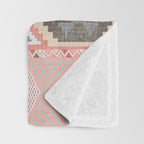 Aztec Artisan in Pink Throw Blanket Gallery Image 3
