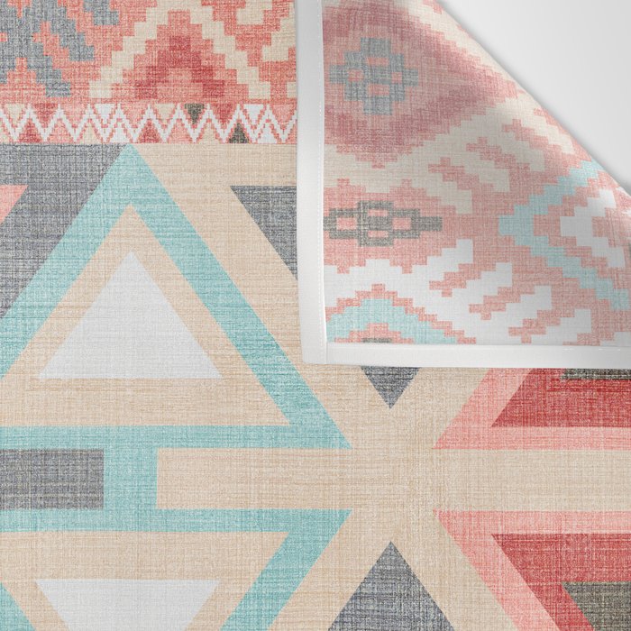 Aztec Artisan in Pink Wall Tapestry Gallery Image 3