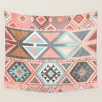 Aztec Artisan in Pink Wall Tapestry Gallery Image 4