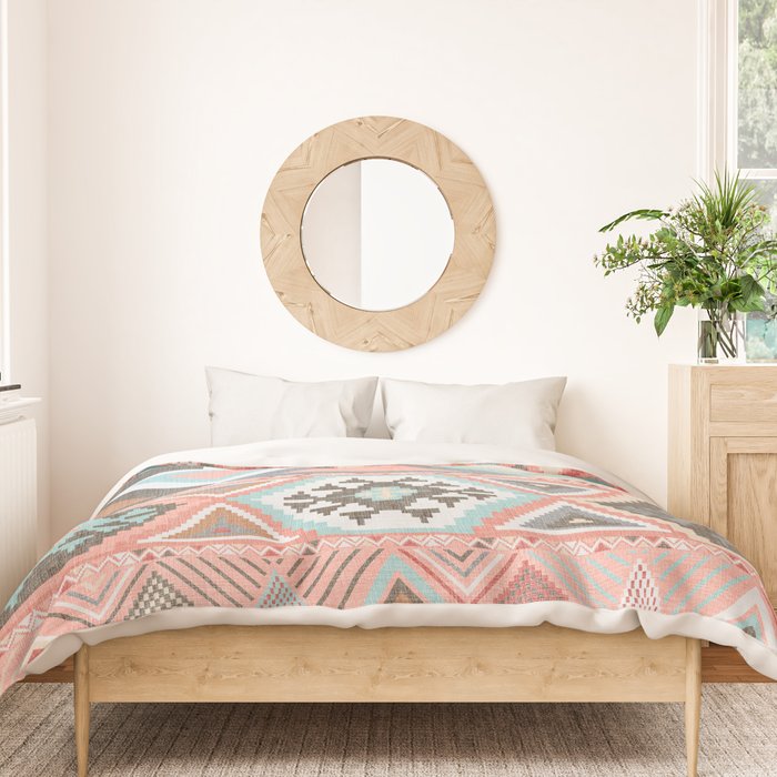 Aztec Artisan in Pink Duvet Cover Gallery Image 3