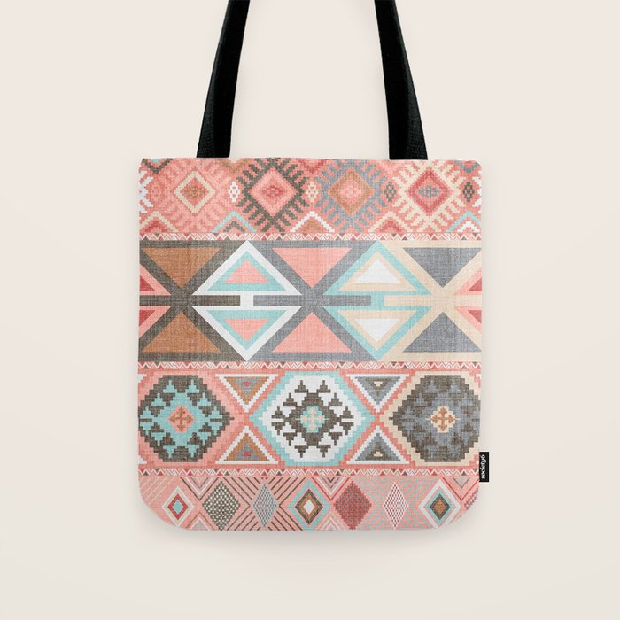 Aztec Artisan in Pink Tote Bag Gallery Image 1