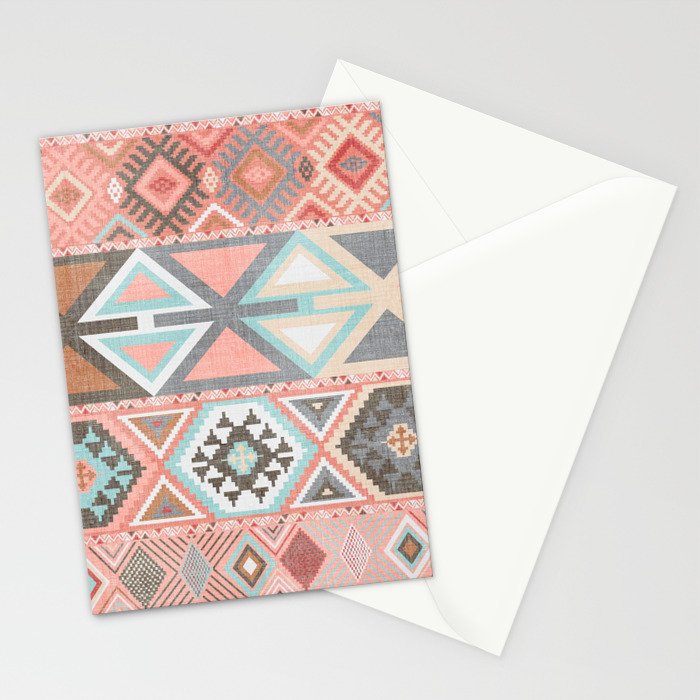 Aztec Artisan in Pink Stationery Card Gallery Image 2
