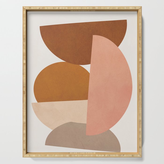 Abstract Stack I Serving Tray Gallery Image 1