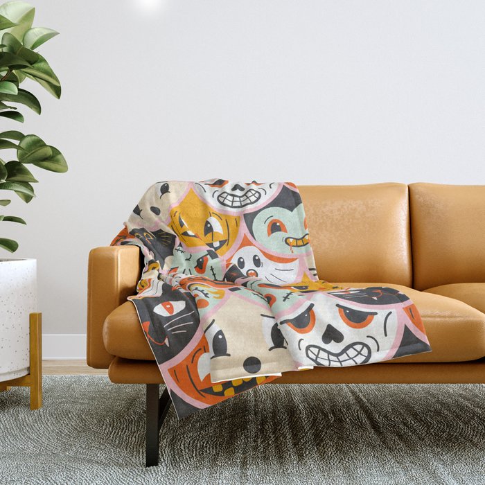 Monster Mash-Up Throw Blanket Gallery Image 1