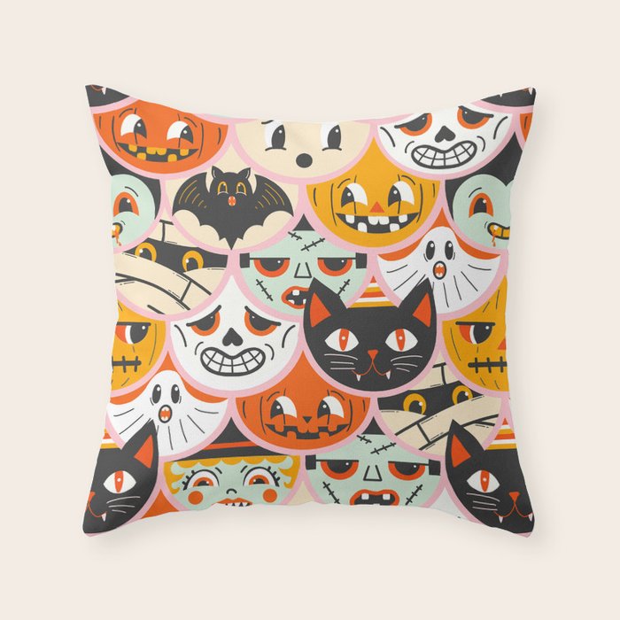 Monster Mash-Up Throw Pillow Gallery Image 1