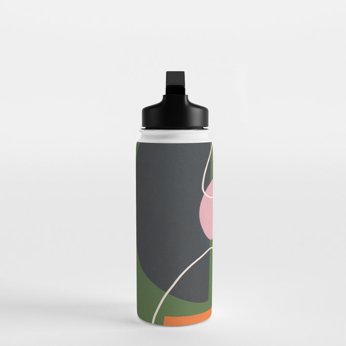 Minimal Colorful Abstract Shapes 6 Water Bottle Gallery Image 3
