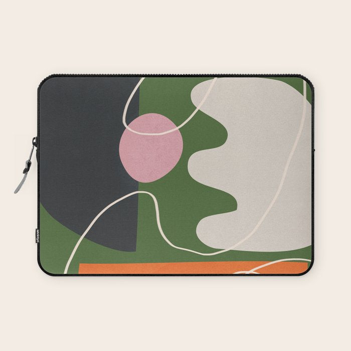Minimal Colorful Abstract Shapes 6 Laptop Sleeve Gallery Image 1